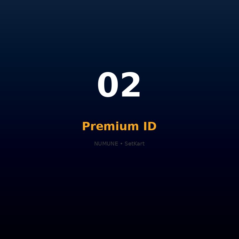 Premium ID kart numunesi - SetKart