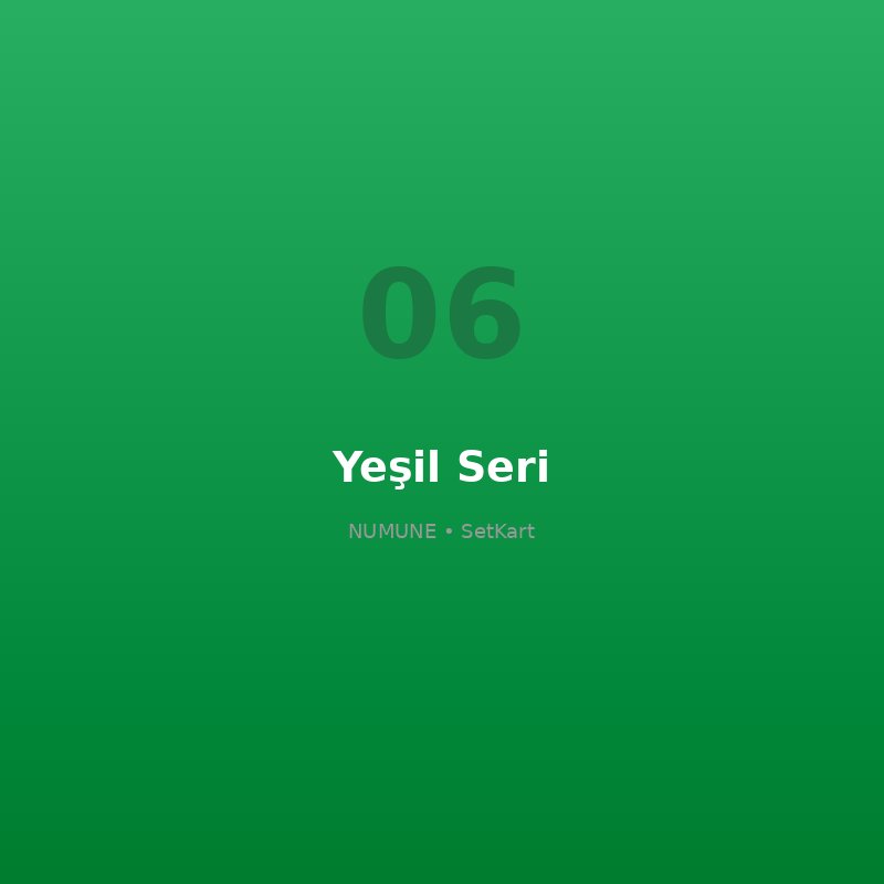 Yeşil baskılı lanyard numunesi
